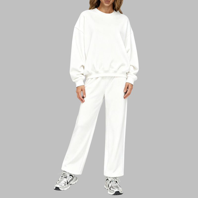 Oversize Fleece Sweatsuit Jogger: Set