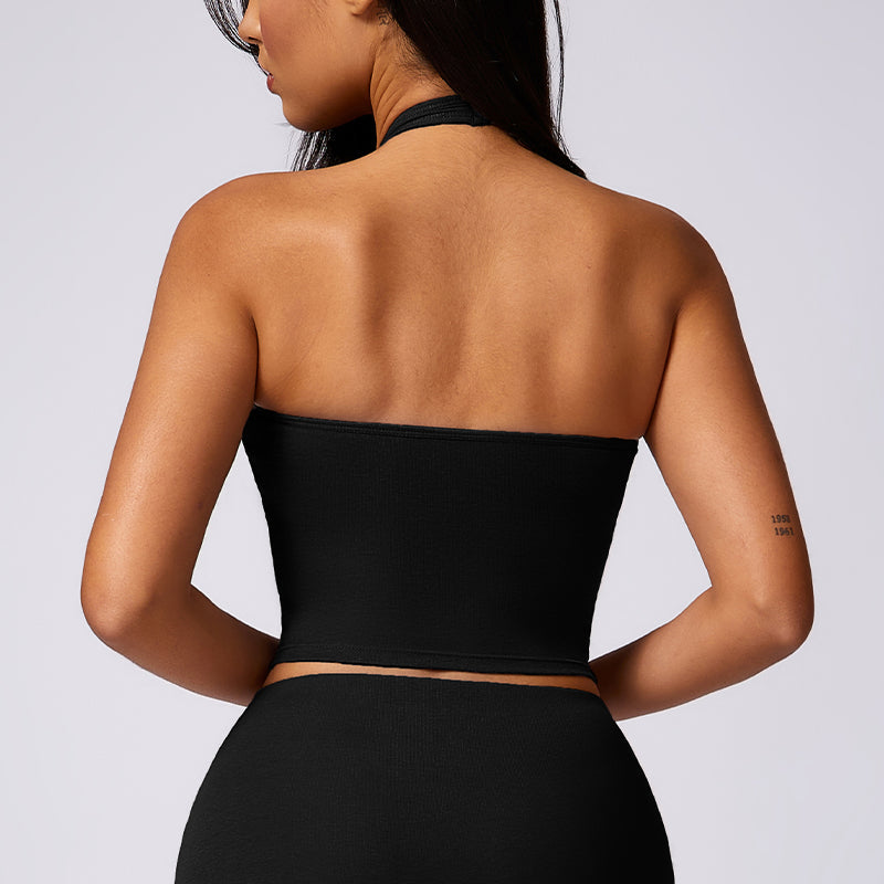 Halterneck running fitness yoga sports bras