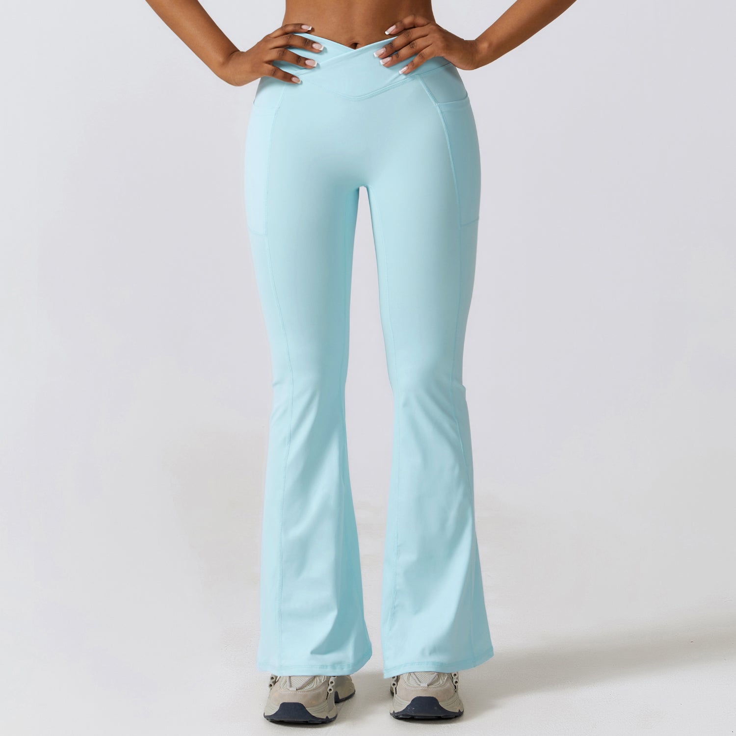 Beauty Back Pocket Yoga flared Leg pants