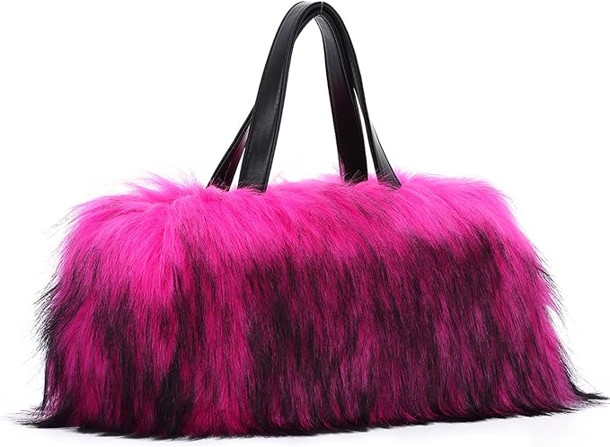 FAUX FUR 101: CROSSBODY (PINK) (PRE ORDER SHIPS 11/10)
