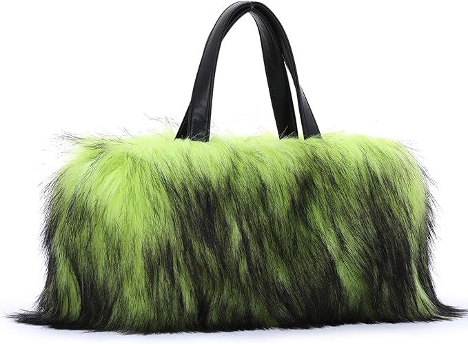 FAUX FUR 101: CROSSBODY (GREEN) (PRE ORDER SHIPS 11/10)