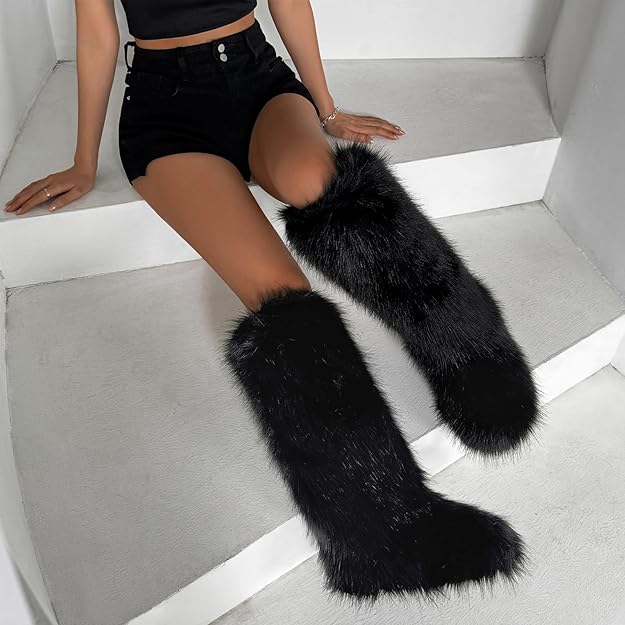 FAUX FUR 101: KNEE HIGH BOOT (Pre Order Ships 11/10)