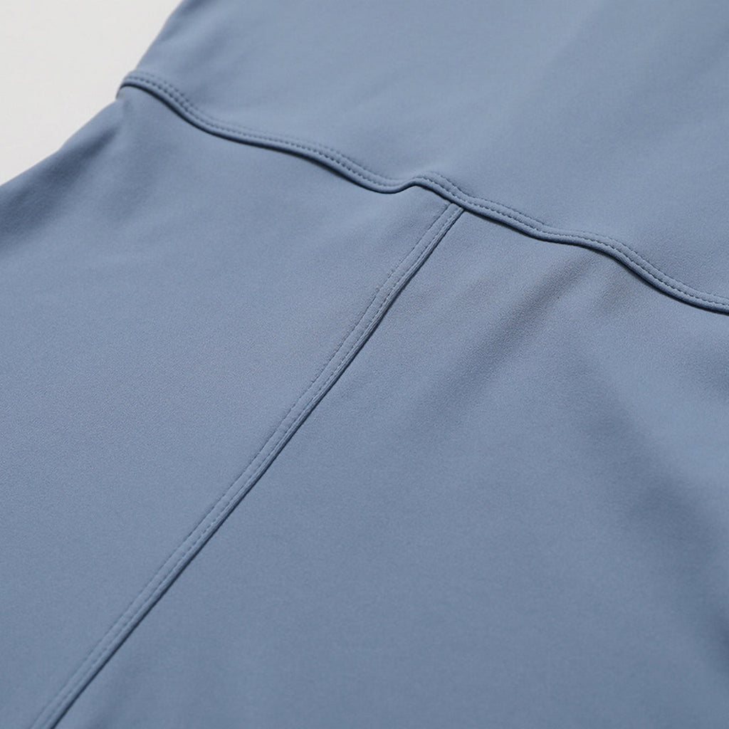 Stylish Women's Active Half-Zipper Yoga Jumpsuit: Short Sleeve Stand Collar Fitness Bodysuit