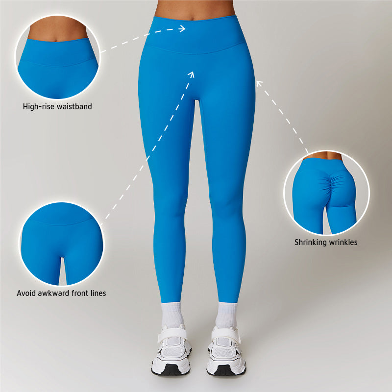 High-Waisted Hip-Lifting Athletic Yoga Leggings: Breathable, Soft, 4-Way Stretch Pants