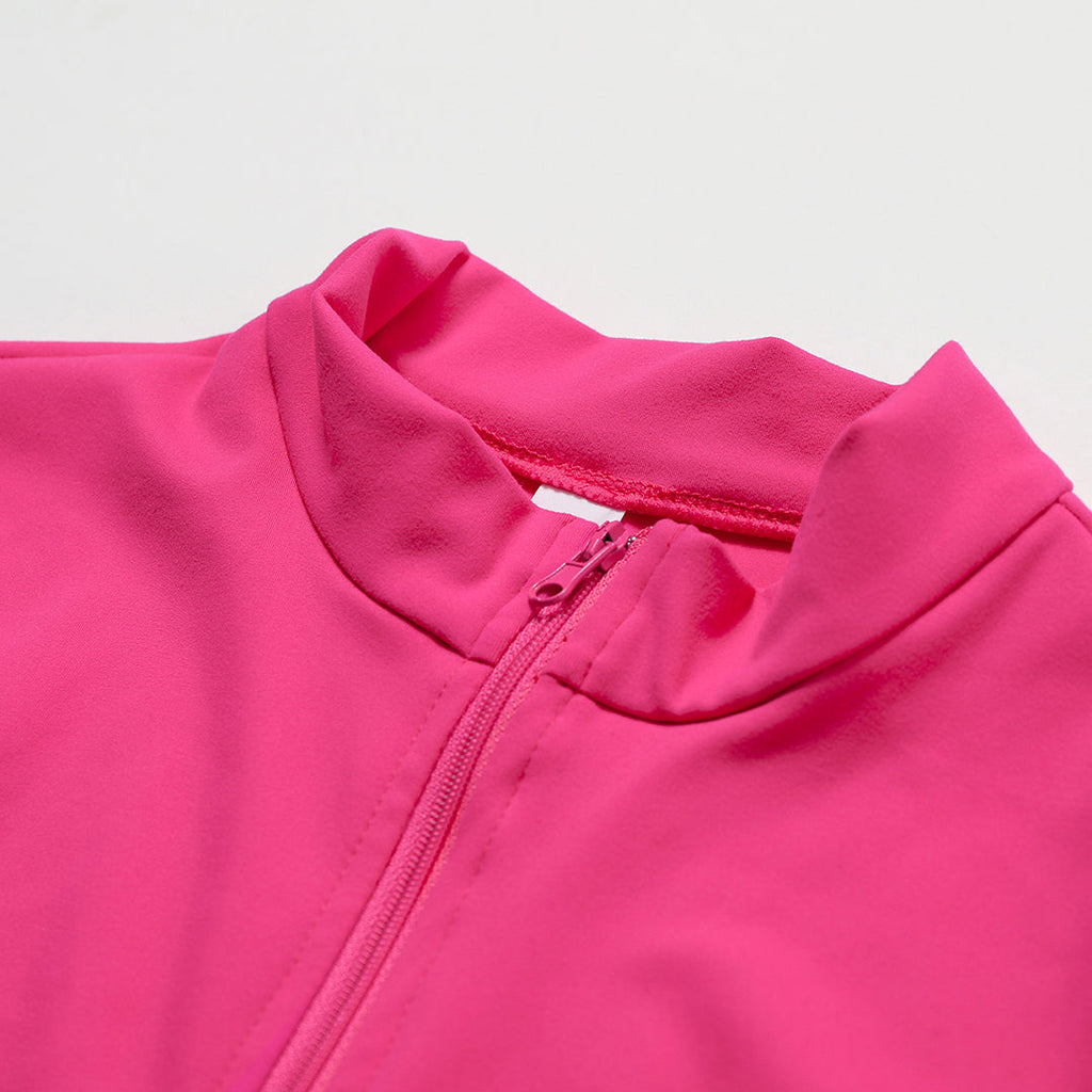 Solid Zippered Long-Sleeved Sports Jumpsuit: Ultra-Soft, Flexible Activewear for Yoga & Training