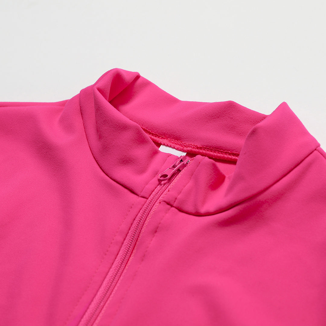 Solid Zippered Long-Sleeved Sports Jumpsuit: Ultra-Soft, Flexible Activewear for Yoga & Training