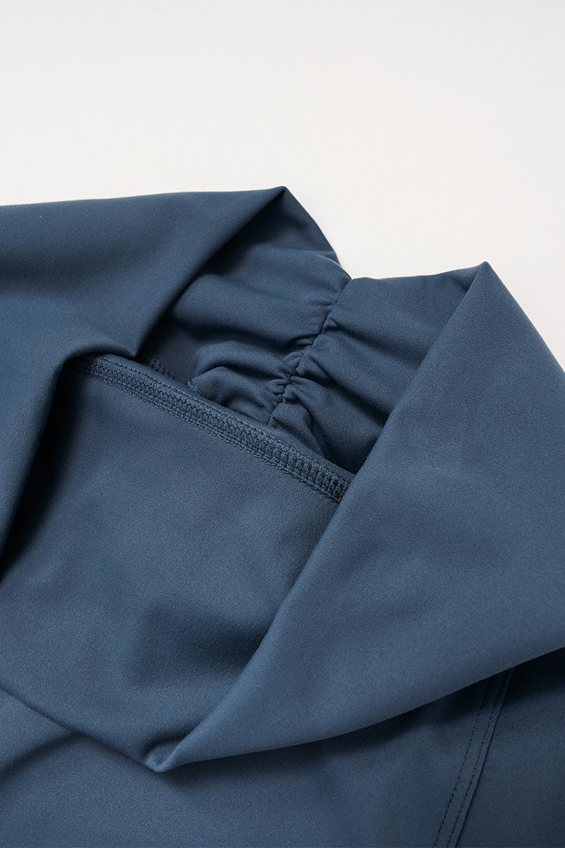 Sports vest with U-shaped+High waisted sports flared pants 2-piece set