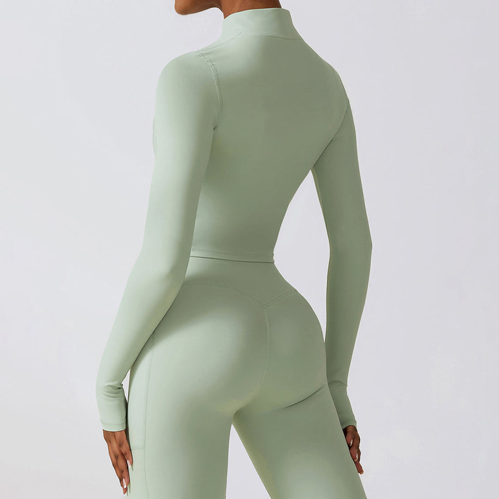 Quick-drying long sleeve yoga suit sports tops