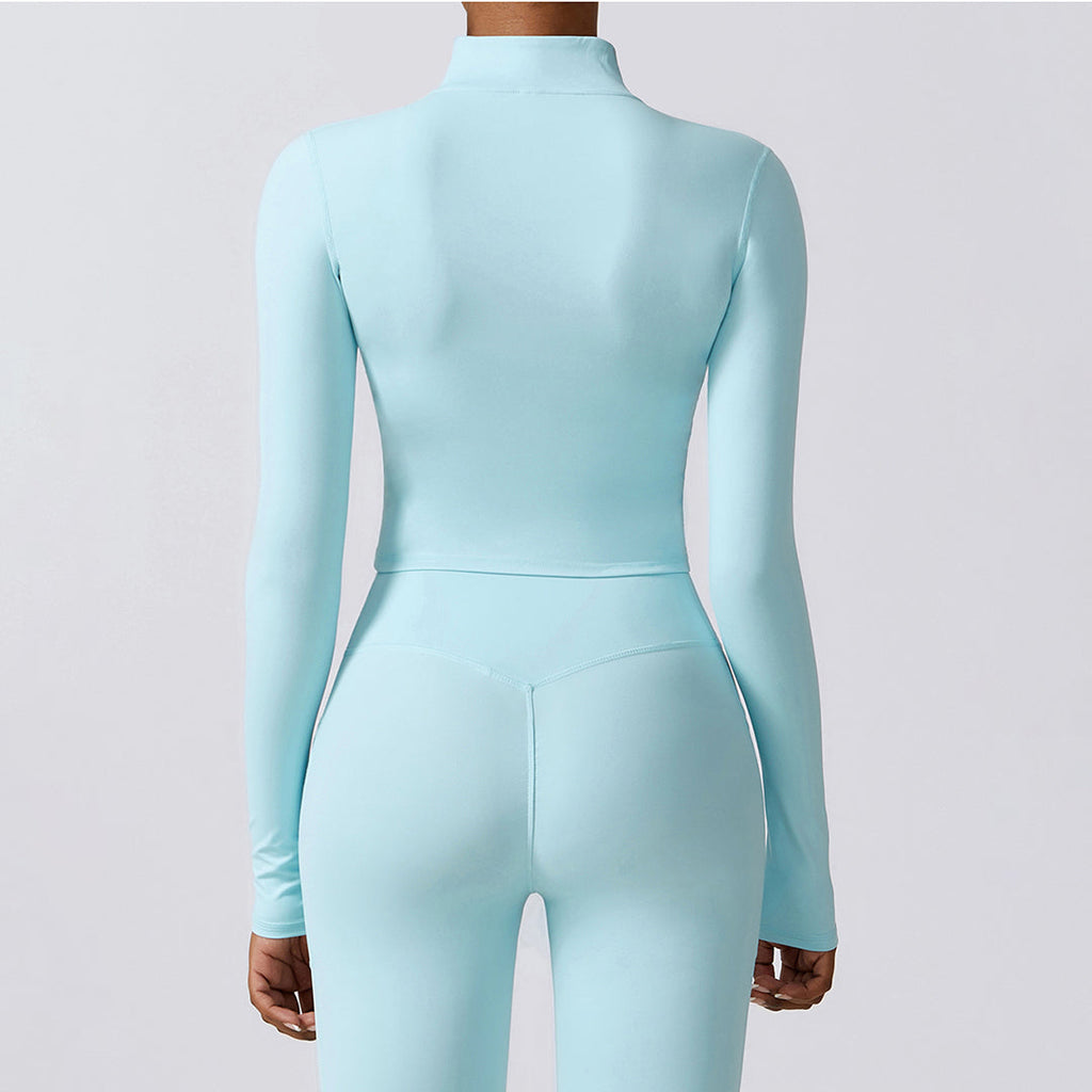 Quick-drying long sleeve yoga suit sports tops