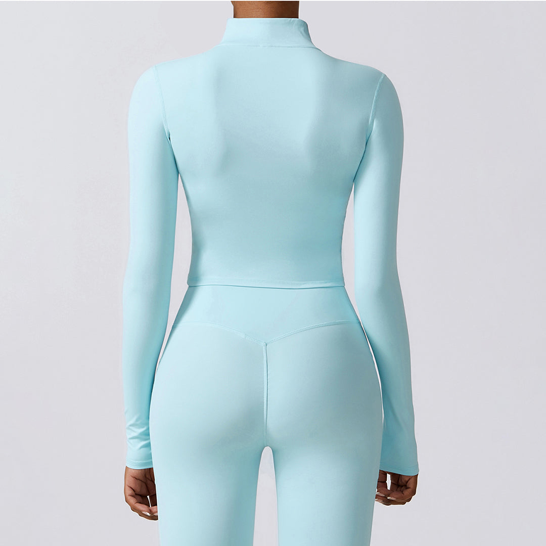 Quick-drying long sleeve yoga suit sports tops