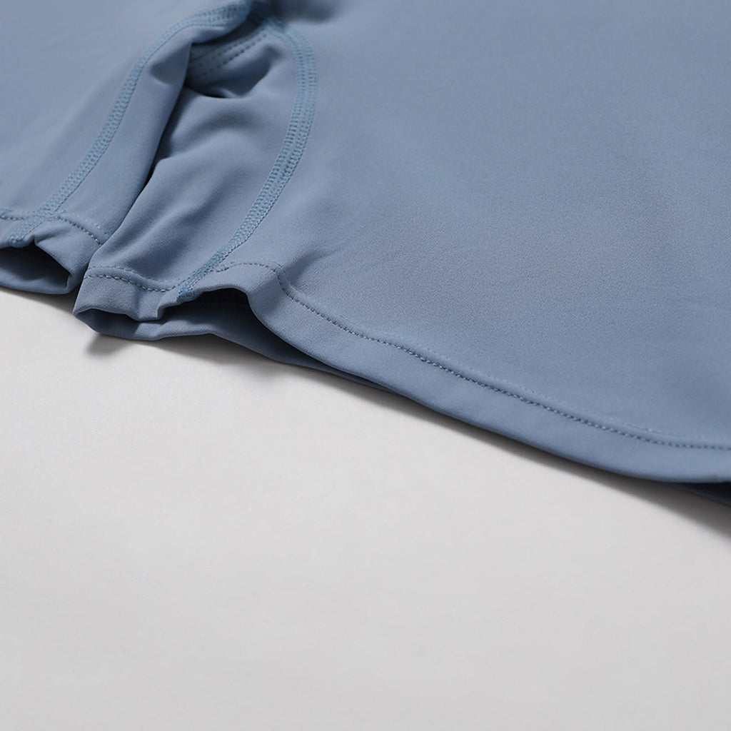 Stylish Women's Active Half-Zipper Yoga Jumpsuit: Short Sleeve Stand Collar Fitness Bodysuit