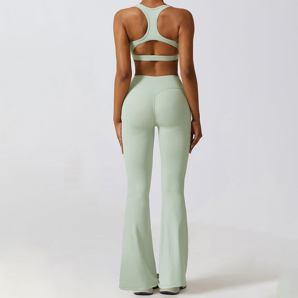 Beauty Back Pocket Yoga flared Leg pants