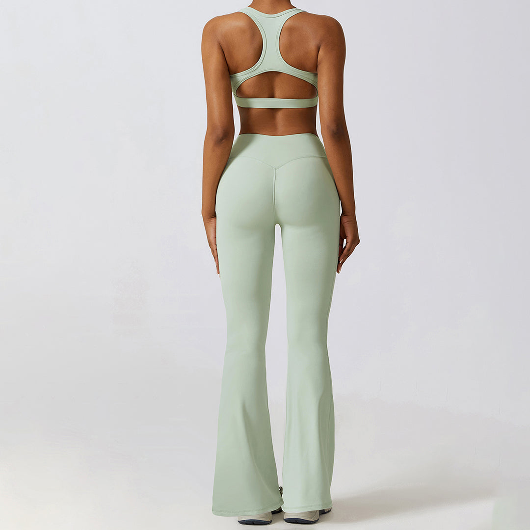 Beauty Back Pocket Yoga flared Leg pants